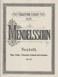 Sextet, Op. 110 - Piano, Violin, Two Violas, Cello and Contrabass