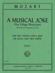 Musical Joke, K. 522 - 2 Horns, 2 Violins, Viola, and Bass (or Cello)
