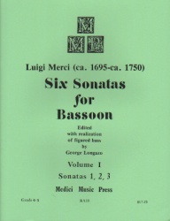 6 Sonatas, Vol. 1 - Bassoon and Piano
