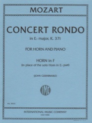 Concert Rondo in E-flat major, K. 371 - Solo Horn Part in F
