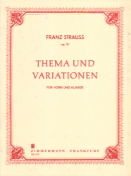 Theme and Variations, Op. 13 - Horn and Piano