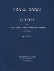 Quintet in D minor, Op. 68 No. 3 - Woodwind Quintet (Parts)