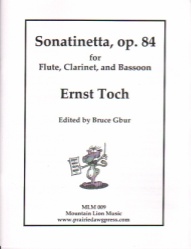 Sonatinetta Op. 84 - Flute, Clarinet, and Bassoon