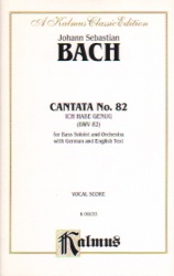 Cantata No. 82 "Ich habe genug" - Bass Voice and Piano