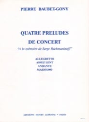 Quatre Preludes de Concerto - Piano