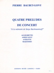 Quatre Preludes de Concerto - Piano