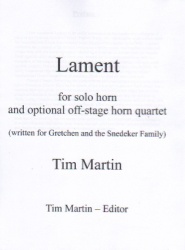 Lament - Horn and Optional Off-Stage Horn Quartet