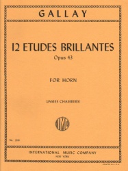 12 Etudes Brillantes, Op.43 - Horn