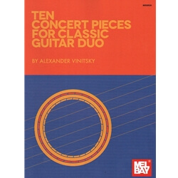 10 Concert Pieces for Classic Guitar Duo - Classical Guitar Duet