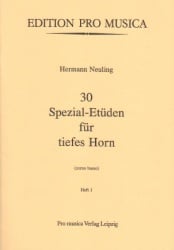 30 Special Etudes Volume 1 for Low Horn