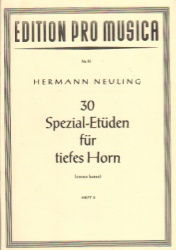 30 Special Etudes Volume 2 for Low Horn