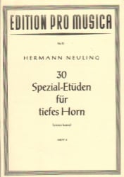 30 Special Etudes Volume 2 for Low Horn