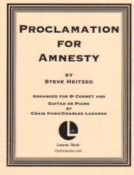 Proclaimation for Amnesty - Cornet and Guitar or Piano