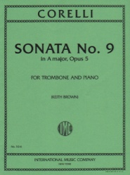 Sonata No. 9 in A Major, Op. 5 - Trombone and Piano