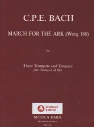 March for the Ark, WQ 188 - Trumpet Trio (4th Trumpet ad lib)