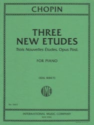 3 New Etudes, Op. Posth. - Piano