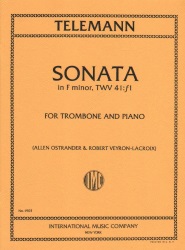 Sonata in F Minor, TWV 41:f1 - Trombone and Piano