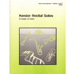 Kendor Recital Solos: Baritone - Piano Accompaniment