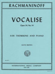 Vocalise, Op. 34, No. 14 - Trombone and Piano