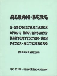 Altenberg Lieder, Op. 4 - Voice and Piano