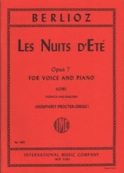 Les Nuits d'Ete - Low Voice and Piano
