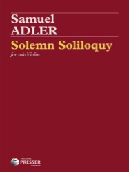 Solemn Soliloquy - Violin Unaccompanied