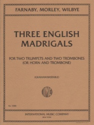 3 English Madrigals - Brass Quartet
