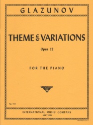 Theme and Variations, Op. 72 - Piano
