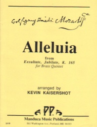 Alleluia from Exsultate, Jubilate, K. 165 - Brass Quintet