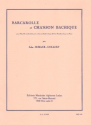 Barcarolle et Chanson Bachique - Bass Trombone (or Tuba) and Piano