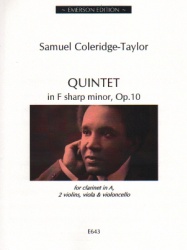 Quintet in F-sharp Minor, Op. 10 - Clarinet and String Quartet