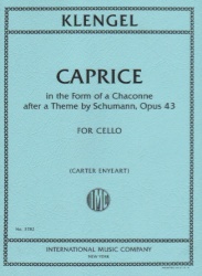 Caprice in the Form of a Chaconne, Op. 43 - Cello Unaccompanied