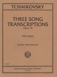 Three Song Transcriptions, Op. 16 - Piano