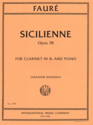 Sicilienne, Op. 78 - Clarinet and Piano