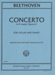 Concerto in D Major, Op. 61 - Violin and Piano