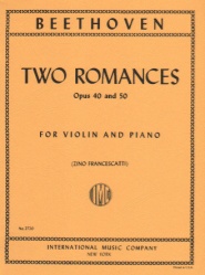 2 Romances, Opp. 40 and 50 - Violin and Piano
