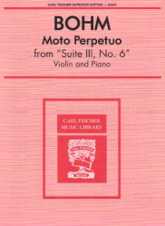 Moto Perpetuo from Suite III, No. 6 - Violin and Piano