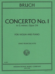 Concerto No. 1 in G Minor, Op. 26 - Violin and Piano