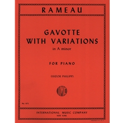 Gavotte With Variations - Piano