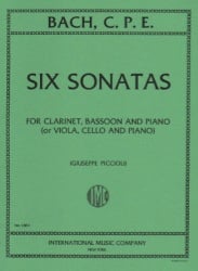 6 Sonatas - Clarinet (or Viola), Bassoon (or Cello), and Piano