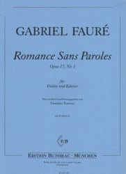 Romance Sans Paroles, Op. 17, No. 1 - Violin and Piano
