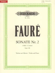 Sonata No. 2 in E Minor, Op. 108 - Violin and Piano