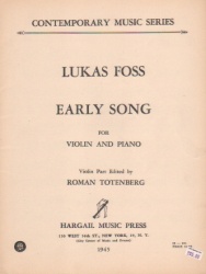 Early Song - Violin and Piano