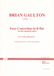 Easy Concertino in B-flat - Violin and Piano