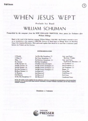 When Jesus Wept - Concert Band (Full Score)