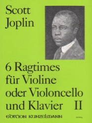 6 Ragtimes, Book 2 - Violin (or Cello) and Piano