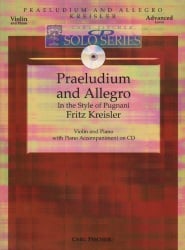 Praeludium and Allegro (Book/CD) - Violin and Piano