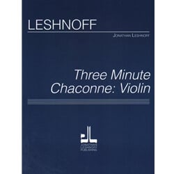 3 Minute Chaconne - Violin Unaccompanied