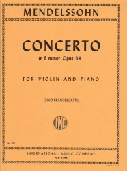 Concerto in E Minor, Op. 64 - Violin and Piano