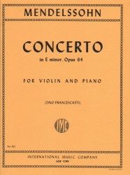 Concerto in E Minor, Op. 64 - Violin and Piano